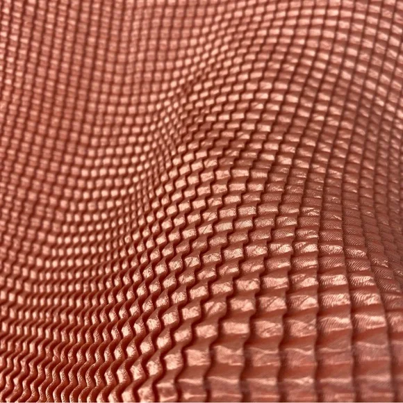 Shimmery pink vintage Y2K crinkle stretchy top - Picture 5 of 5